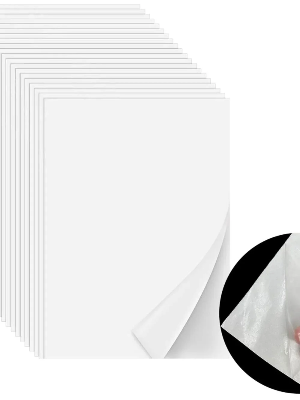 Iron On Adhesive Sheets 20PCS, Heavy Weight Double-Sided Heat Melt Fabric Glue S